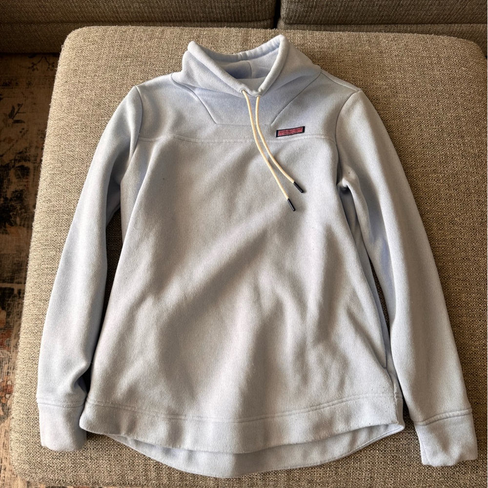 Light Blue Vineyard Vines Funnel Neck